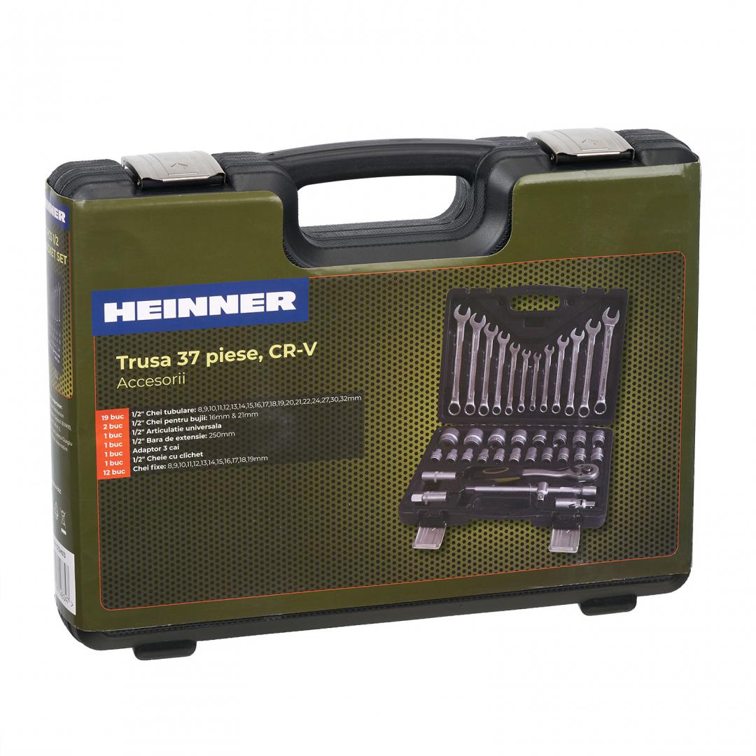 HEINNER TRUSA 37 PIESE 1/2" CR-V, CTSM013 - imagine 3