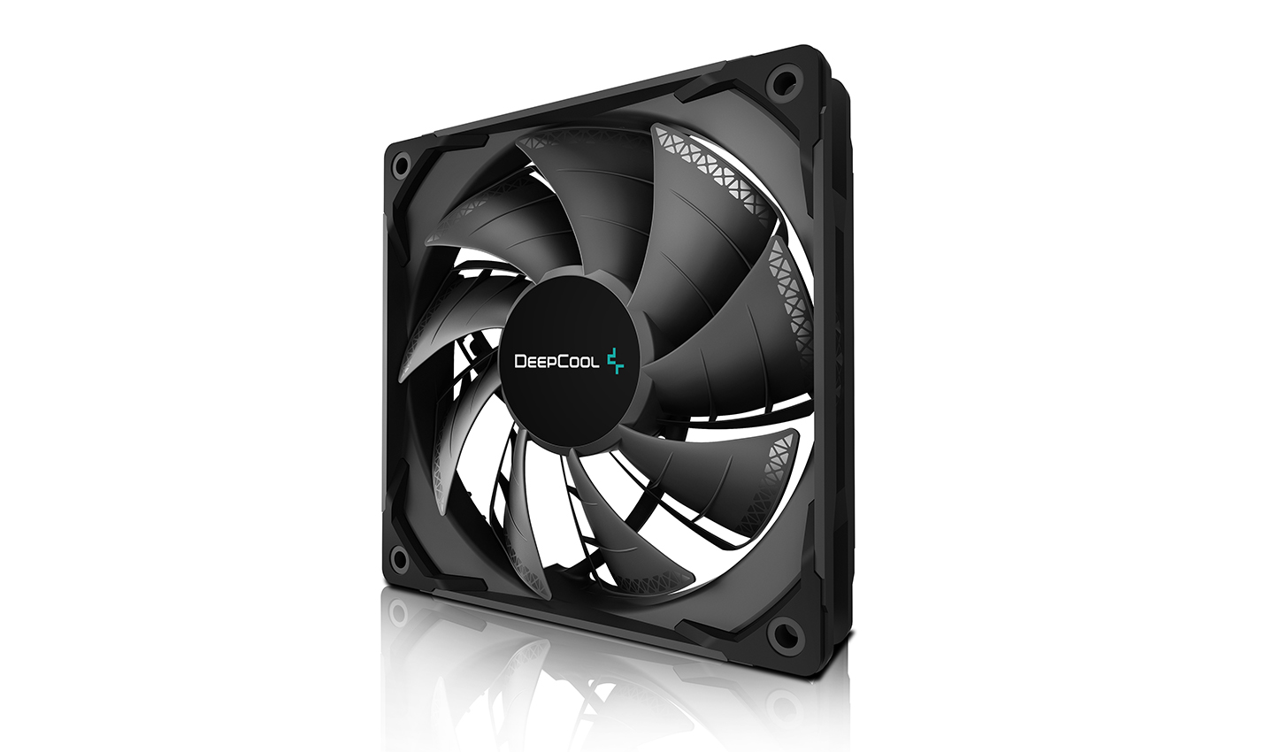 Deepcool VENTILATOR PC TF120S BLACK, 120x120x25 mm, 1500rpm, control PWM, DP-GS-H12FDB-TF120S-BK