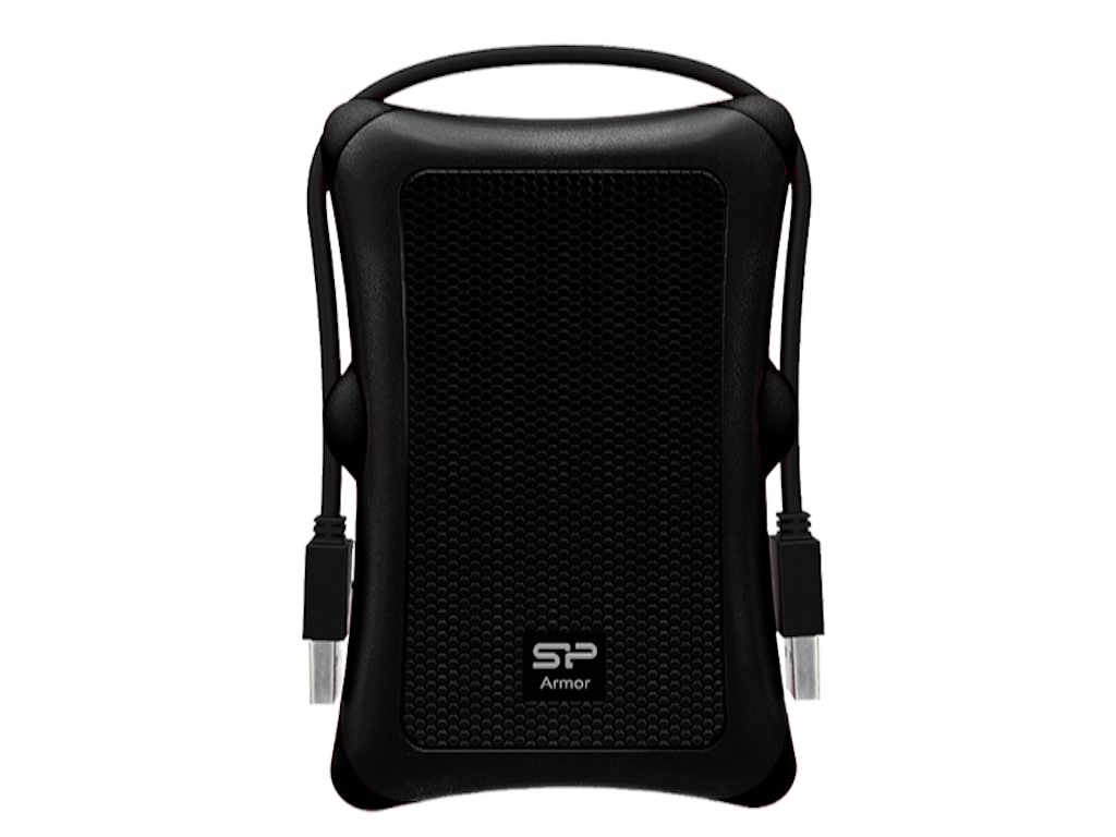 SILICON POWER HDD extern portabil Armor A30 1TB Anti-shock, Black, MIL-STD 810F, SP010TBPHDA30S3A