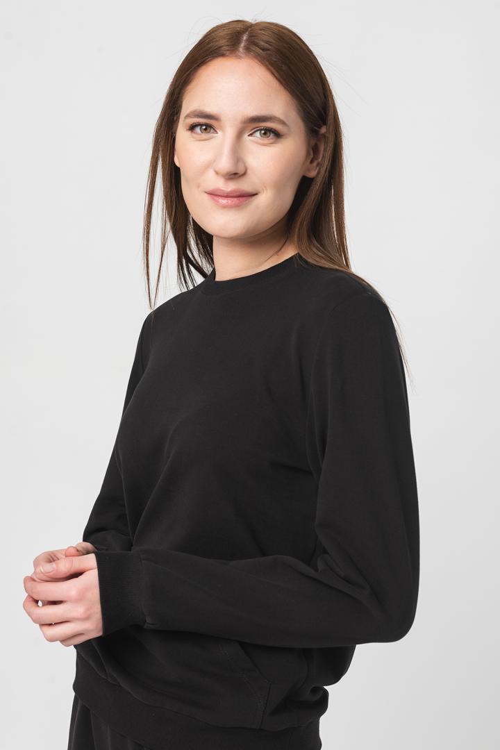 PEGAS BLUZA COTON CASUAL FEMEI BLACK-L, PS2122-04-069BLK-L