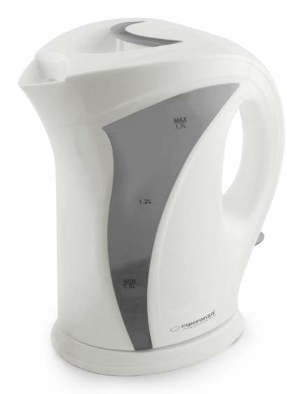 Esperanza Fierbator electric Iguazu 2200W 1.7l Alb/Gri, EKK018E