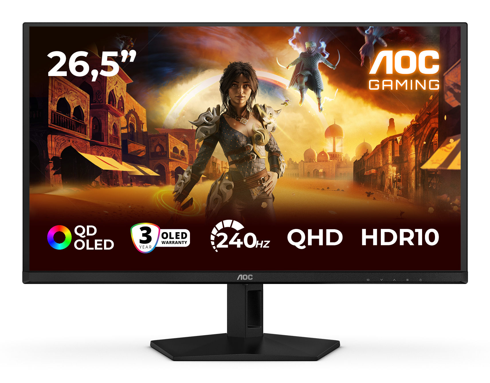 AOC Monitor Gaming QD-OLED Gaming 26.5, Q27G41ZDF