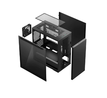 Deepcool CARCASA MACUBE 110, Micro ATX, fara sursa, sticla securizata, 1 x, R-MACUBE110-BKNGM1N-G-1 - imagine 4