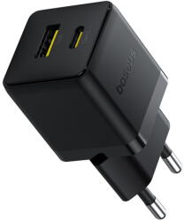 Baseus INCARCATOR retea Palm, Quick Charge 30W, 1 x USB Type-C, 1 x USB, negru, P1011160A113-00