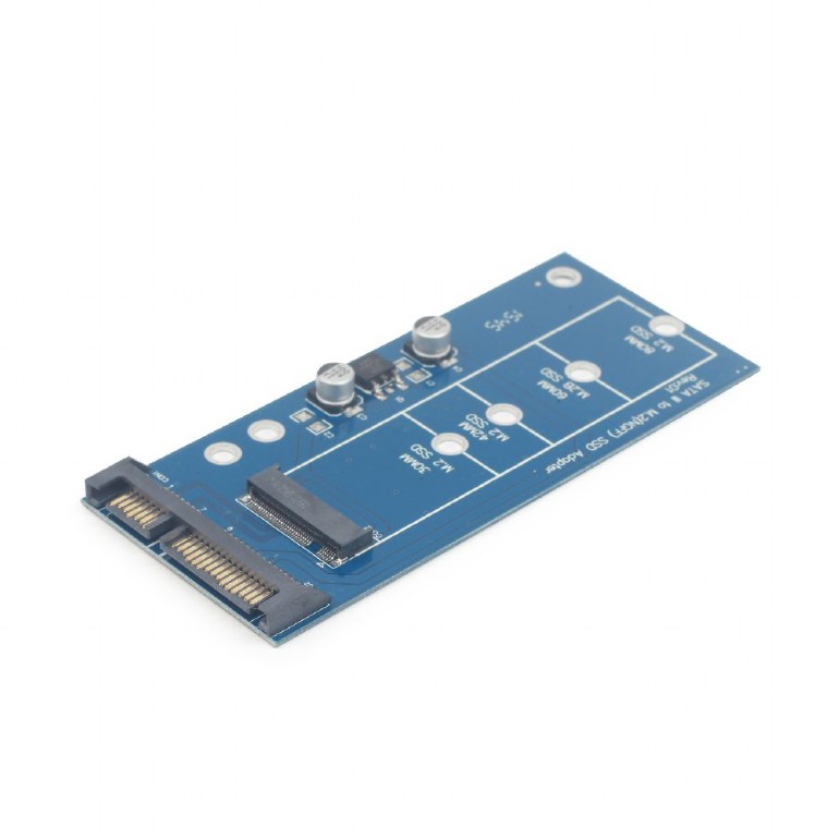Gembird ADAPTOR M.2 (M)(NGFF) la S-ATA 3 1.8" (T), adaptor pt. SSD M.2 la S-ATA, EE18-M2S3PCB-01