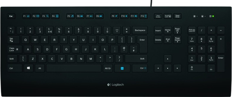Logitech TASTATURA USB, black, "K280E", 920-005217