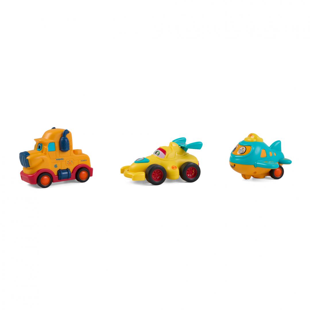 MomKi SET 3 VEHICULE ACTIONATE PRIN INERTIE, DIVERSE MODELE SI CULORI, MOMKI899-17E - imagine 12