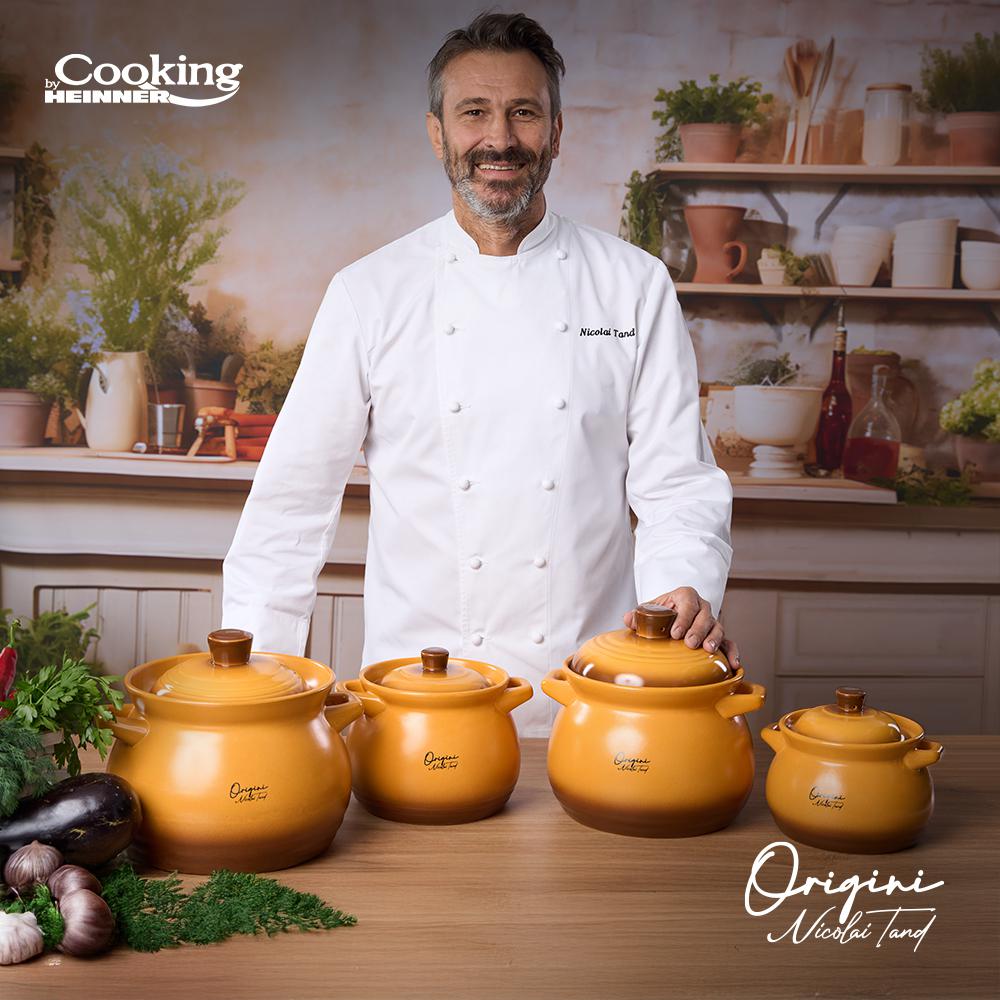 HEINNER OALA CERAMICA CU CAPAC, 14.5x16 CM, 3 L, NICOLAI TAND, ORIGINI, COOKING BY, HR-FJ-035 - imagine 10
