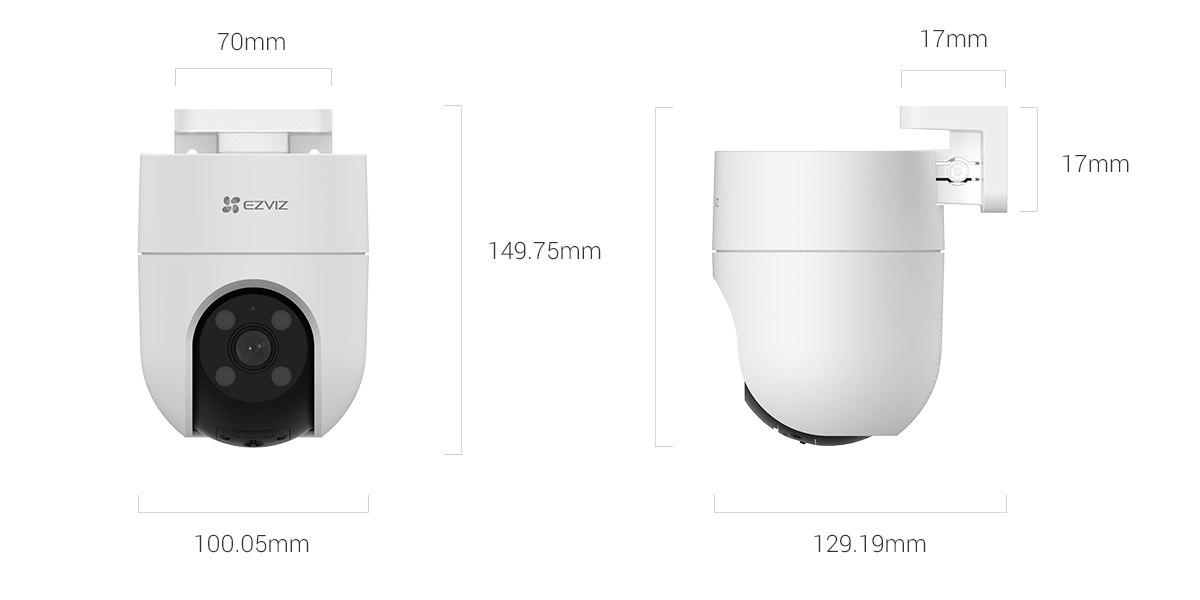 EZVIZ Camera de supraveghere CS-H8c-R100-1K2WKFL(4mm), 2MP, Sensor:1/2.7 Progressive Scan, H8C 2MP - imagine 2