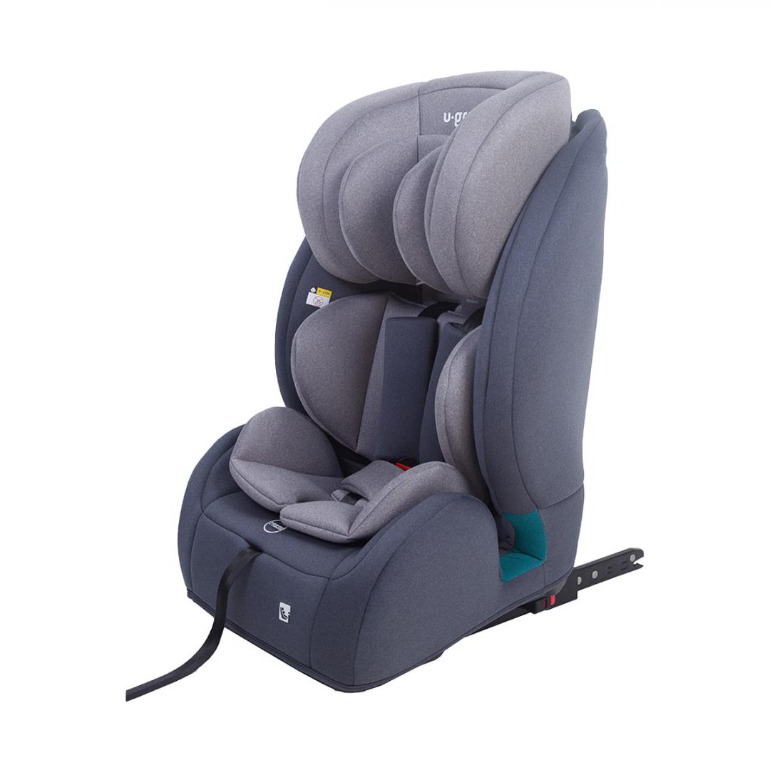 U-GROW Scaun auto 76-150CM(15M-12Y), R129, isofix si top tether, gri, UG-302IS-GR - imagine 2