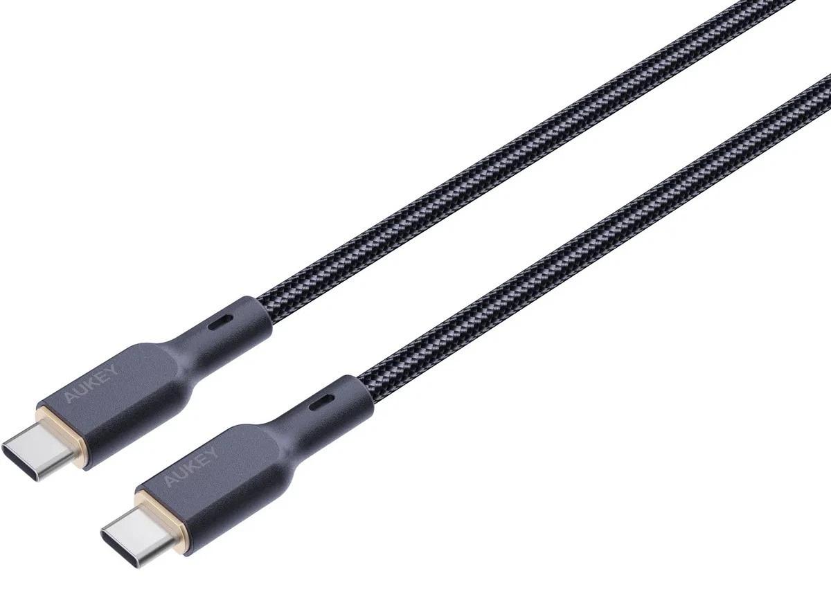 Aukey Cablu alimentare si date, USB Type-C (T) la USB Type-C (T), 1.8m, 480 Mbps, 100W, LLTSN1041750