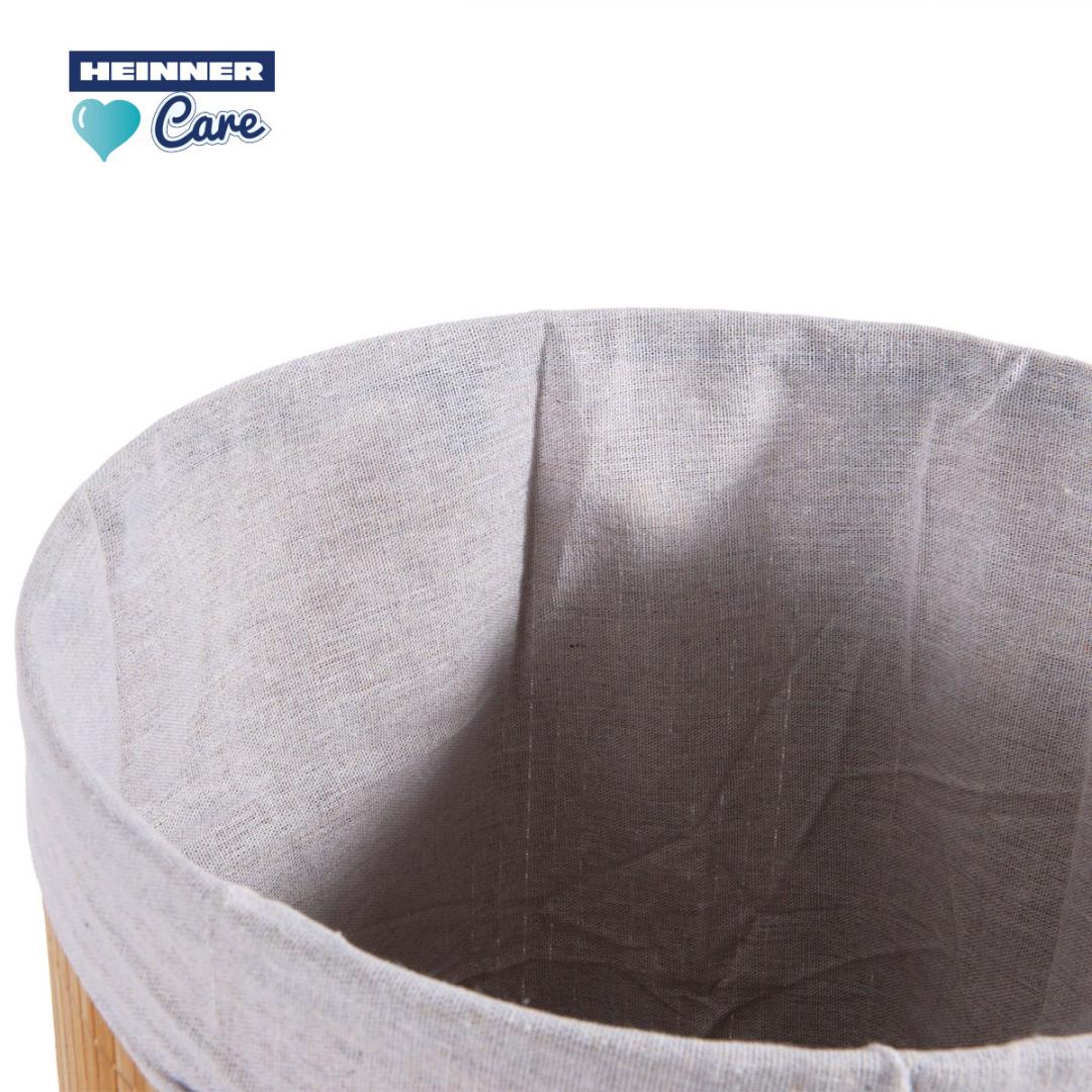 HEINNER COS DE RUFE ROTUND DIN BAMBUS, 35x60 CM, 55 L, HR-FM-CR30 - imagine 4