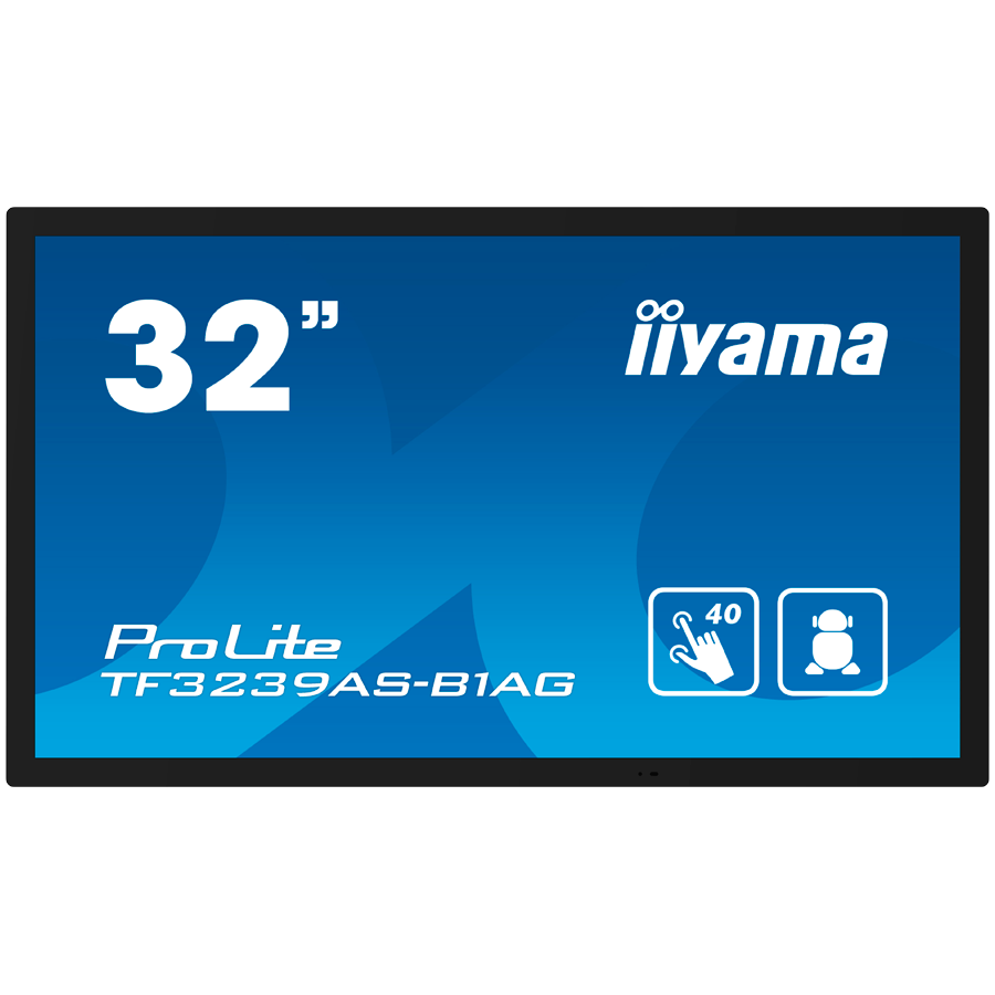 Iiyama LFD 32" 12pt Open Frame PCAP interactive large format display 500 cd/m2 8ms, TF3239AS-B1AG