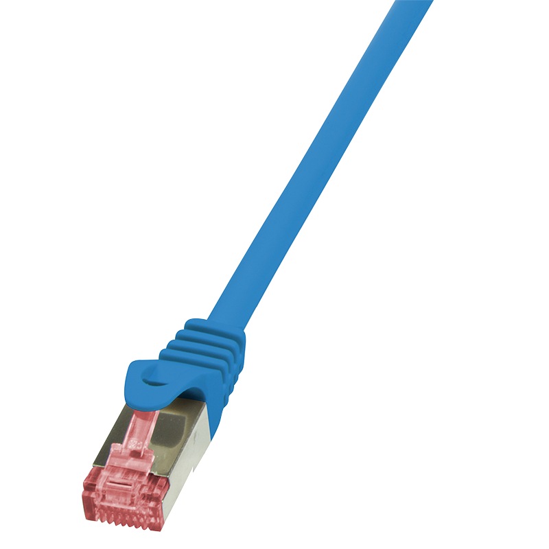 Logilink PATCH CORD S/FTP Cat6, LSZH, cupru, 0.25 m, albastru, AWG27, dublu ecranat, CQ2016S