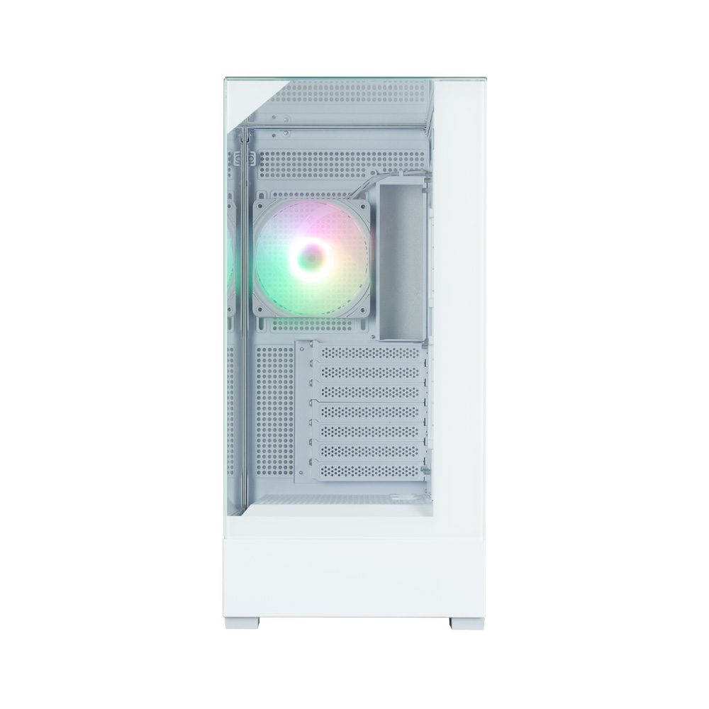 Zalman CARCASA P40 Prism Plus, middle tower, gaming, fara sursa, suporta 9xfan, P40 Prism Plus White - imagine 5