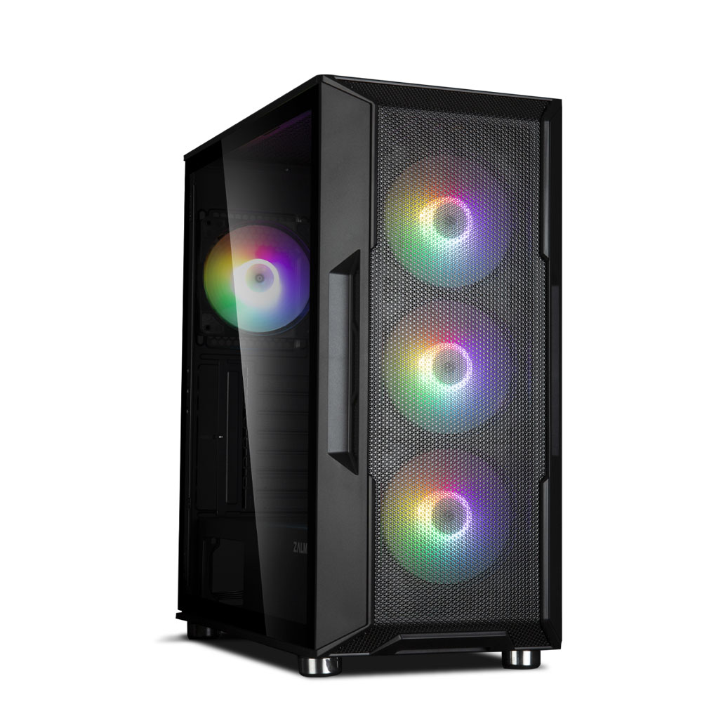 Zalman CARCASA i3 Neo TG, middle tower, gaming, fara sursa, suporta 8xfan, 4xfan, i3 NEO TG Black