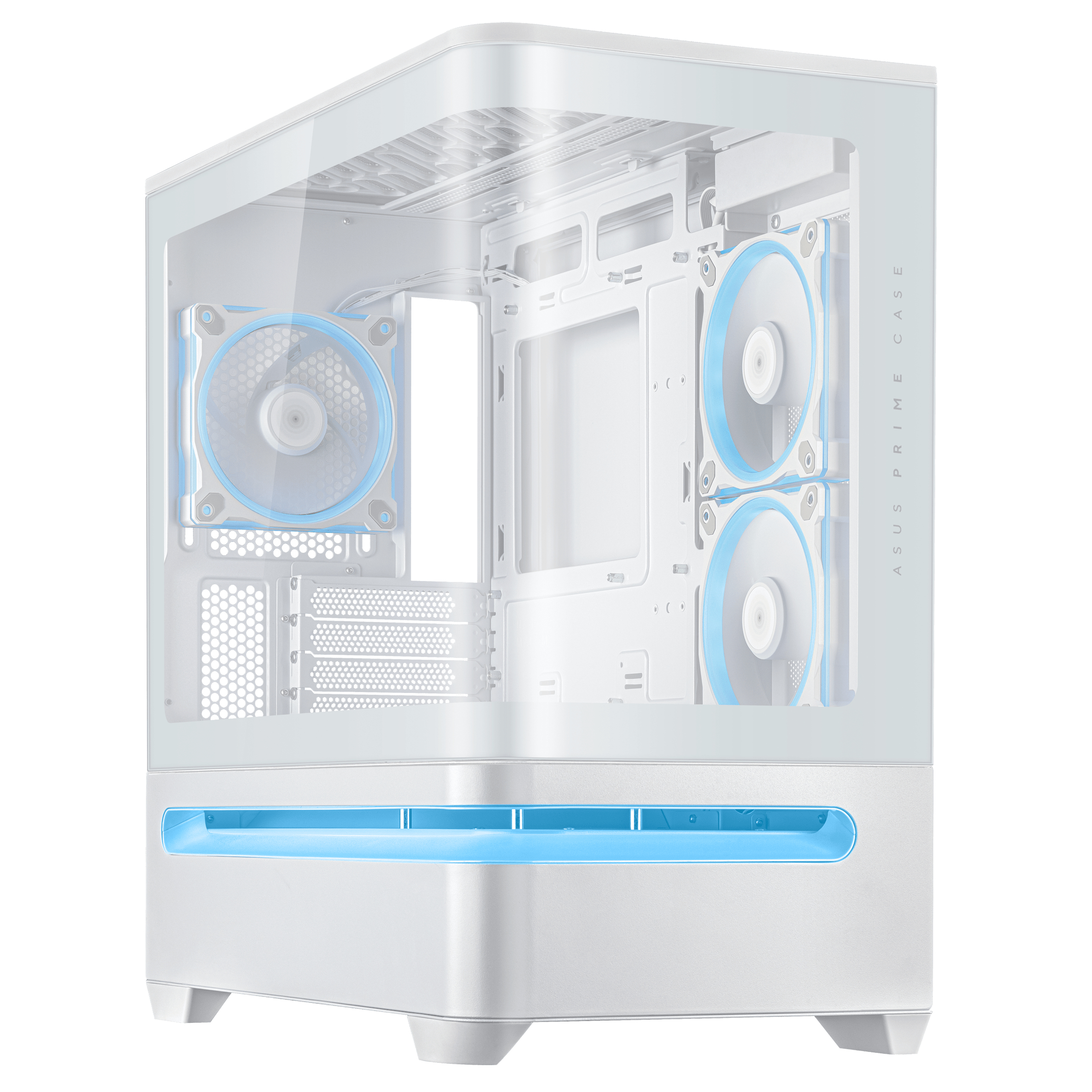 Asus Carcasa AP202 TG ARGB PRIME WHITE, PRIME AP202 TG ARGB WHITE