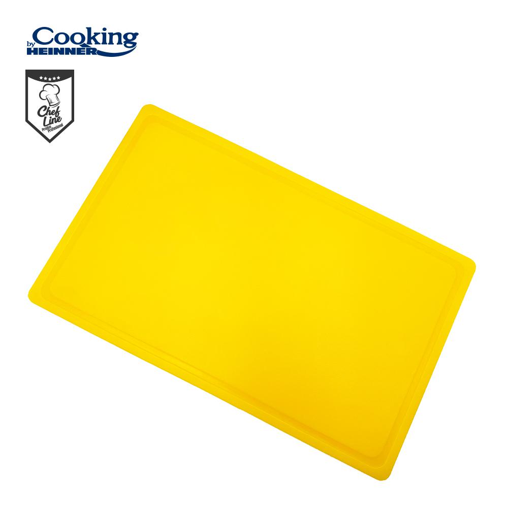 HEINNER TOCATOR CU SANT HACCP GN1/1, 53X32.5X2 CM, GALBEN, COOKING BY, HR-ADR-532SG