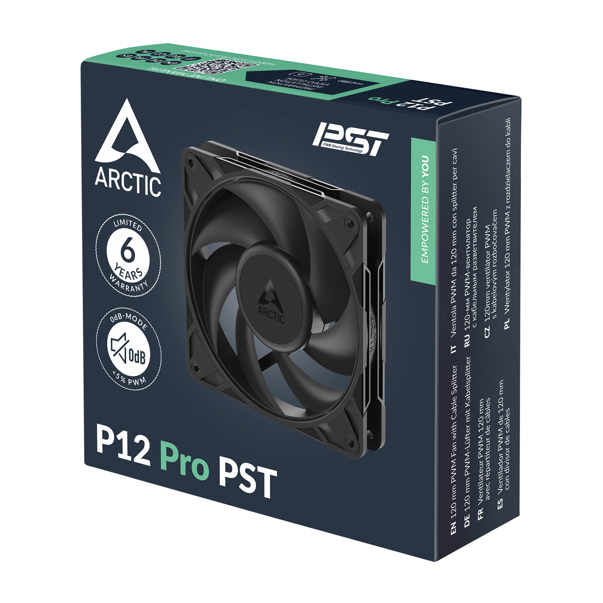 Arctic Ventilator P12 Pro PST, 120mm, 600 - 3000 RPM, FDB, 77 cfm, 4-Pin Fan Plug +, ACFAN00306A - imagine 6