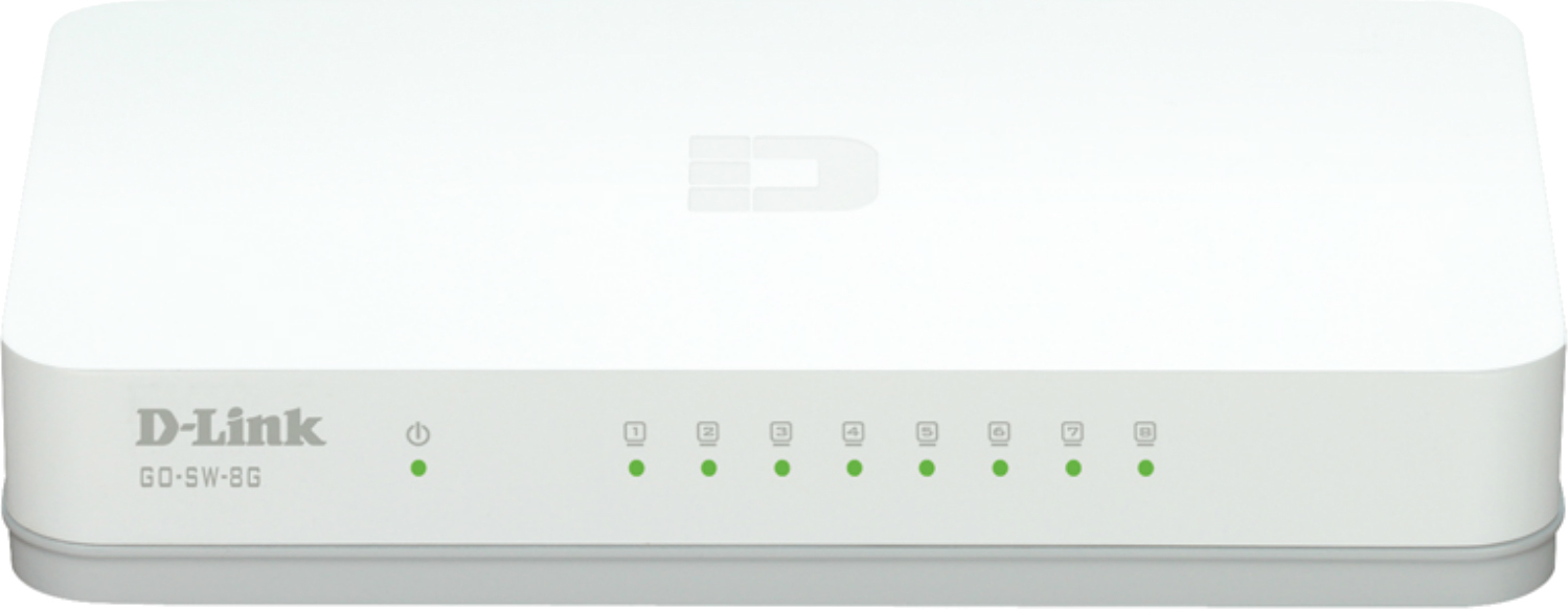 D-Link SWITCH 8 porturi Gigabit, carcasa plastic, GO-SW-8G