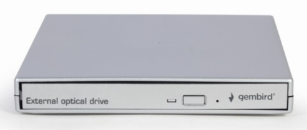 Gembird DVD-RW extern, interfata USB 2.0, argintiu, DVD-USB-021-SV