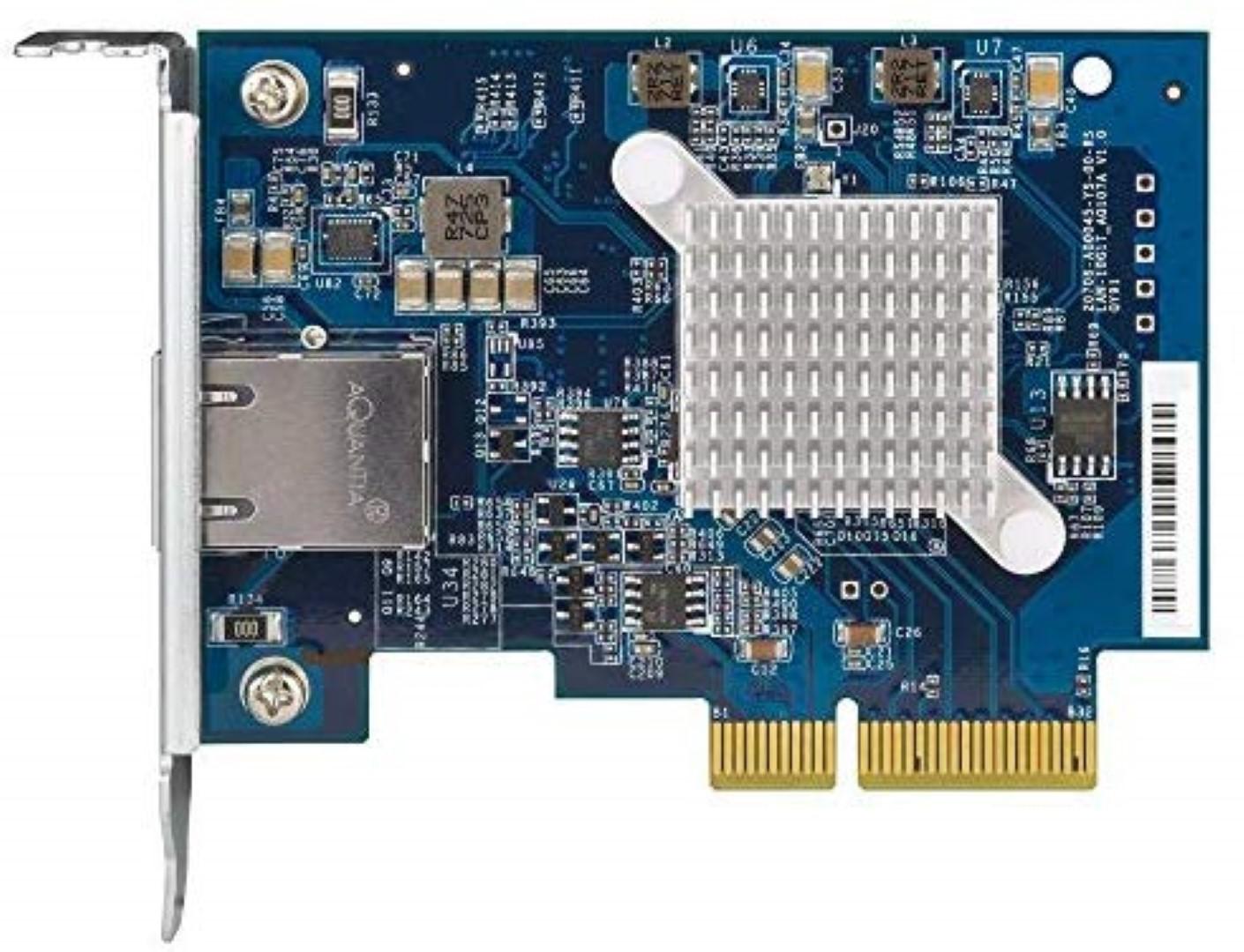 QNAP QM2 Expansion Card, Single-port (10Gbase-T) 10GbE network expansion card, PCIe Gen3, QXG-10G1T