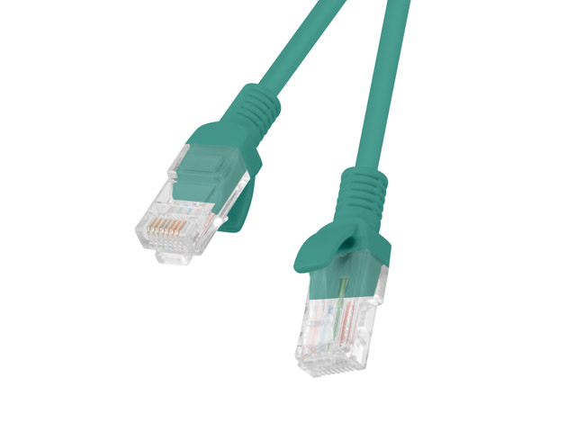 Lanberg PATCHCORD CAT.5E UTP 0.5M GREEN, PCU5-10CC-0050-G