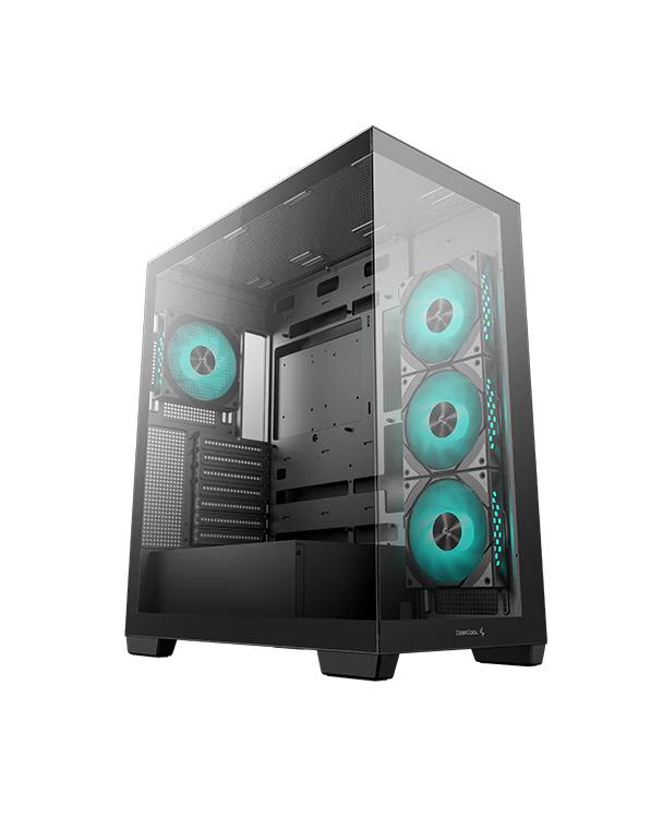 Deepcool CARCASA gaming CG580 4F V2, middle tower, ATX, fara sursa, sticla, R-CG580-BKADA4-G-2