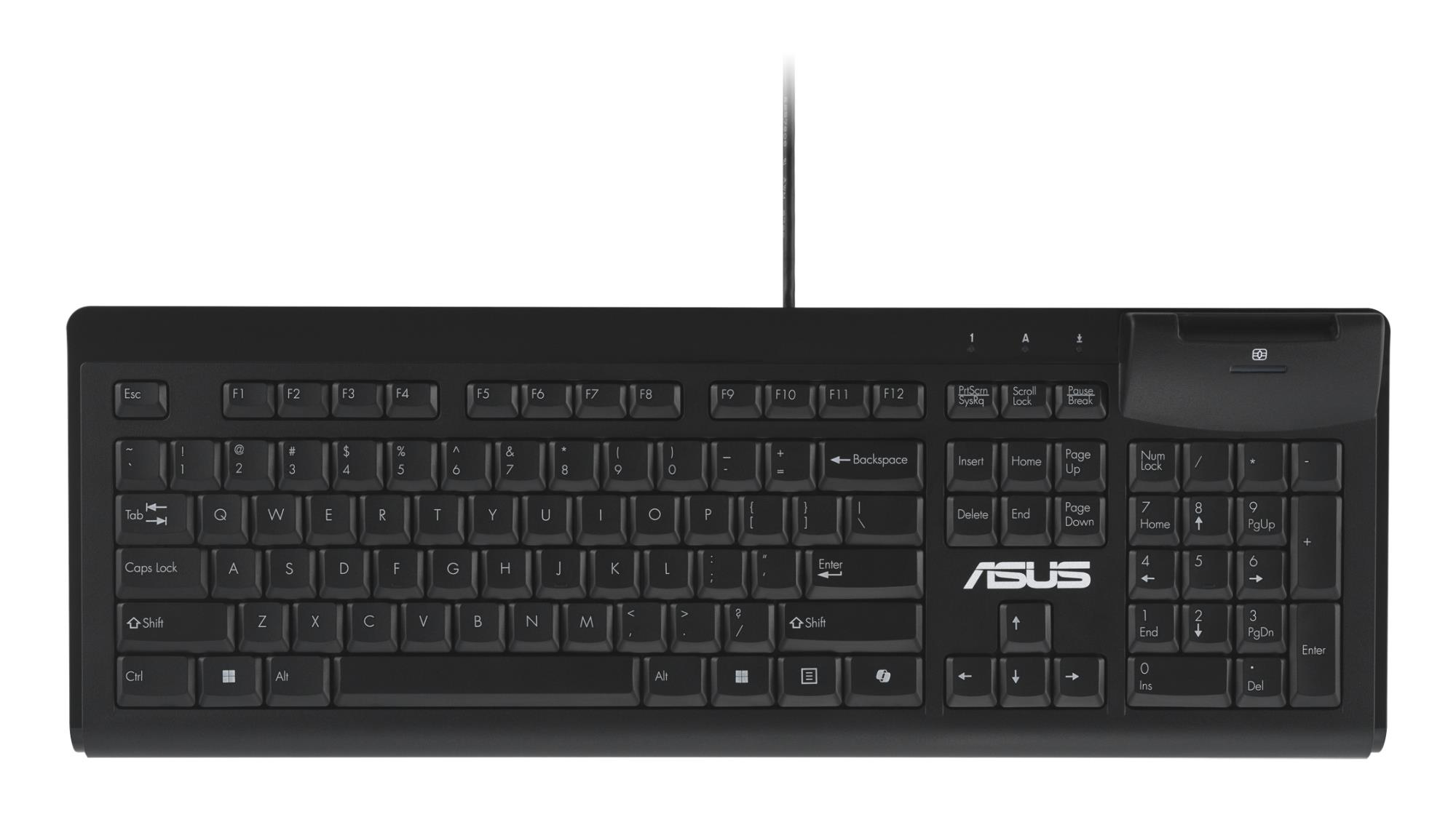 Asus Tastatura cu cititor carduri Smart Card KU100, USB, Copilot Key (Negru), 90XB05E0-BKB010