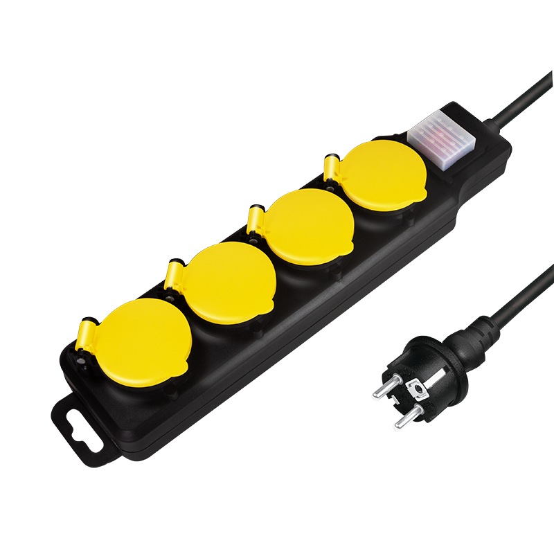 Logilink PRELUNGITOR, Schuko x 4, conectare prin Schuko (T), cablu 1.5 m, 16 A, protectie, LPS254