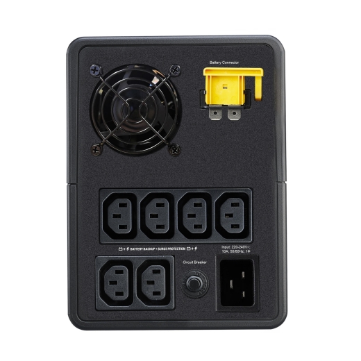 APC UPS "Easy UPS", Line int., mini Tower, AVR, IEC x 6, LED, back-up 10 - 90 min., BVX2200LI