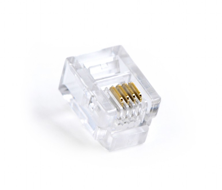 Gembird MUFA RJ-11 pt. cablu telefon, telefon, RJ-11 (T), plastic, 100 buc, MP-6P4C/100