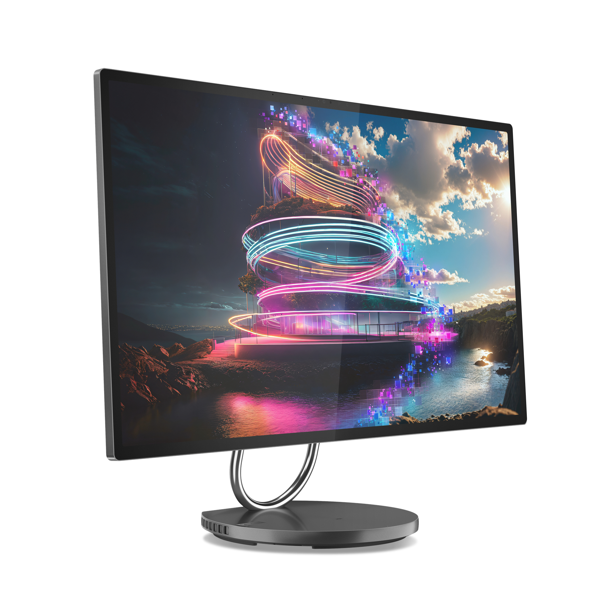 Lenovo AIO YG 31.5NT UHD U7 258V 32 1 4050 W11H, F0HX000ERI - imagine 7