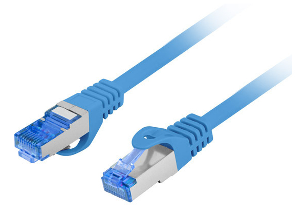 Lanberg PATCHCORD CAT.6A S/FTP LSZH CCA 1M BLUE, PCF6A-10CC-0100-B
