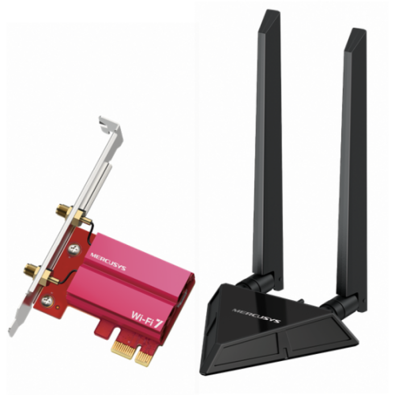 MERCUSYS Adaptor Wireless BE9300, WIFI 7, Mesh, Tri-Band, MA49BE