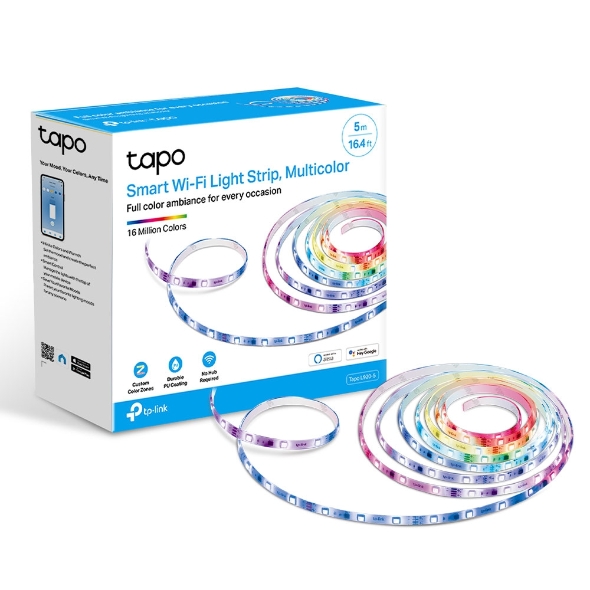 Tp-Link BANDA LED RGBIC, Wi-Fi 2.4 Ghz incorporat, consum 20.5W, banda 5m, control prin, Tapo L920-5 - imagine 3