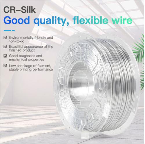 CREALITY PLA 3D Printer Filament, silk white, Printing temperature: 190-220, Filament, CR-SILK WHITE