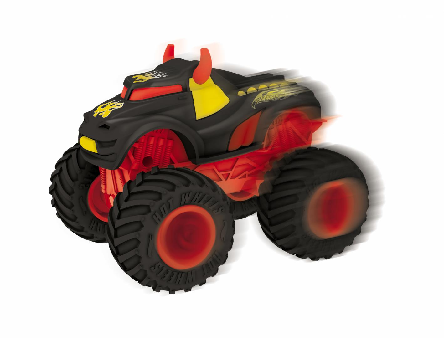 MONDO MASINA CU LUMINI SI SUNETE, REV TREDZ ROSU, HOT WHEELS, MDHW512272 - imagine 3