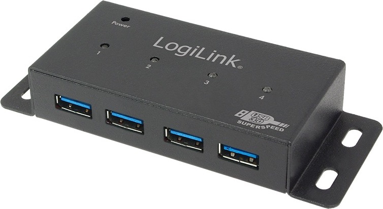 Logilink HUB extern, porturi USB: USB 3.0 x 4, conectare prin USB 3.0, alimentare retea 220, UA0149