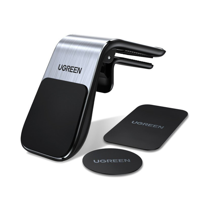 UGreen SUPORT AUTO pt. SmartPhone, "LP290" fixare grila ventilatie, magnetic, argintiu, 80712B