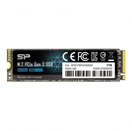 SILICON POWER SSD SP A60 1TB PCIe Gen 3x4 M.2 2280, SP001TBP34A60M28