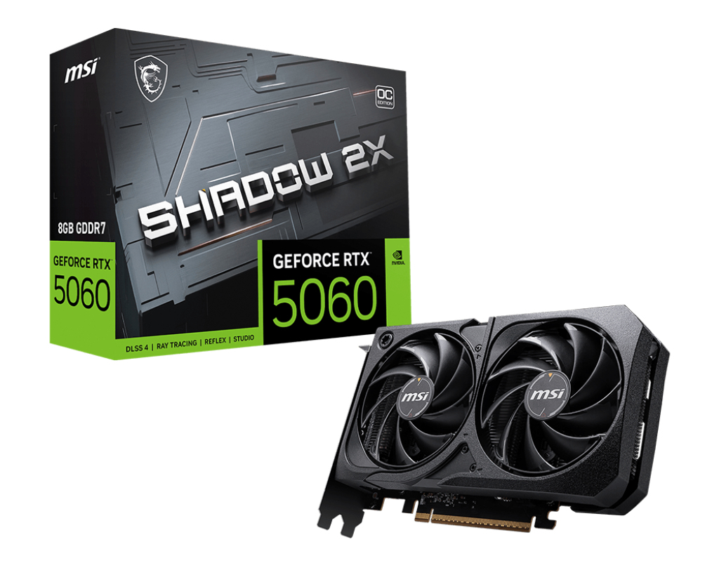 MSI, GeForce RTX 5060 8G SHADOW 2X OC