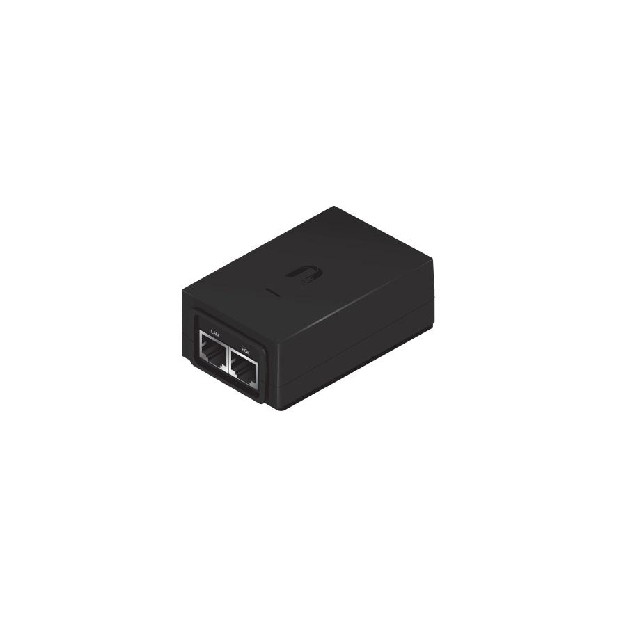 Ubiquiti INJECTOR PoE, port 10/100 x 2, unmanaged, nerackabil, carcasa metalica, POE-48-24W