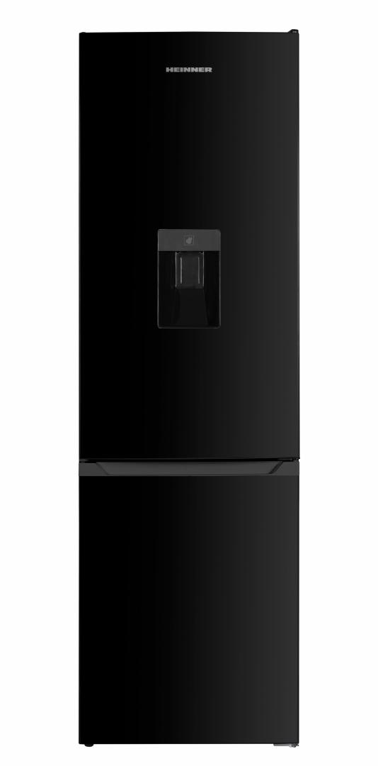 HEINNER Combina frigorifica, 260 l, Clasa E, Dozator apa, Negru, HC-HM260BKWDE++
