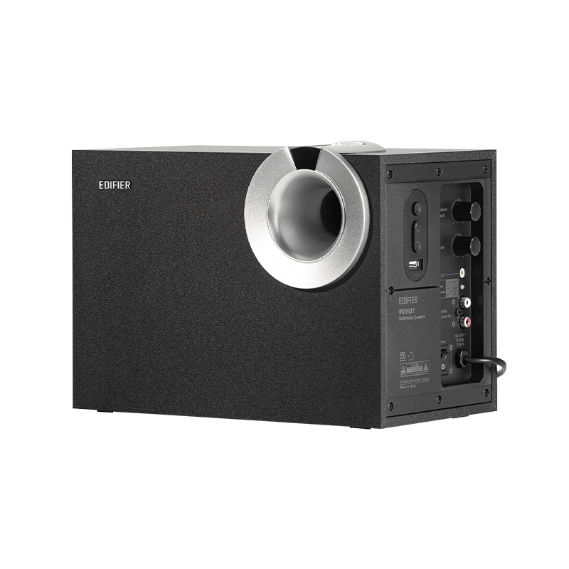 Edifier BOXE 2.1, RMS: 34W (2 x 8W, 1 x 18W), bluetooth, volum, bass; raport, M206BT-BK - imagine 3