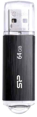 SILICON POWER USB Flash Drive SP, Ultima U02, 2.0, 64GB, Negru, SP064GBUF2U02V1K