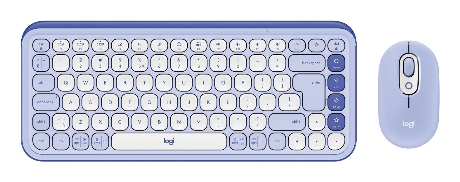Logitech POP ICON COMBO - LILAC - US INTL - BT - INTNL-973, 920-013078