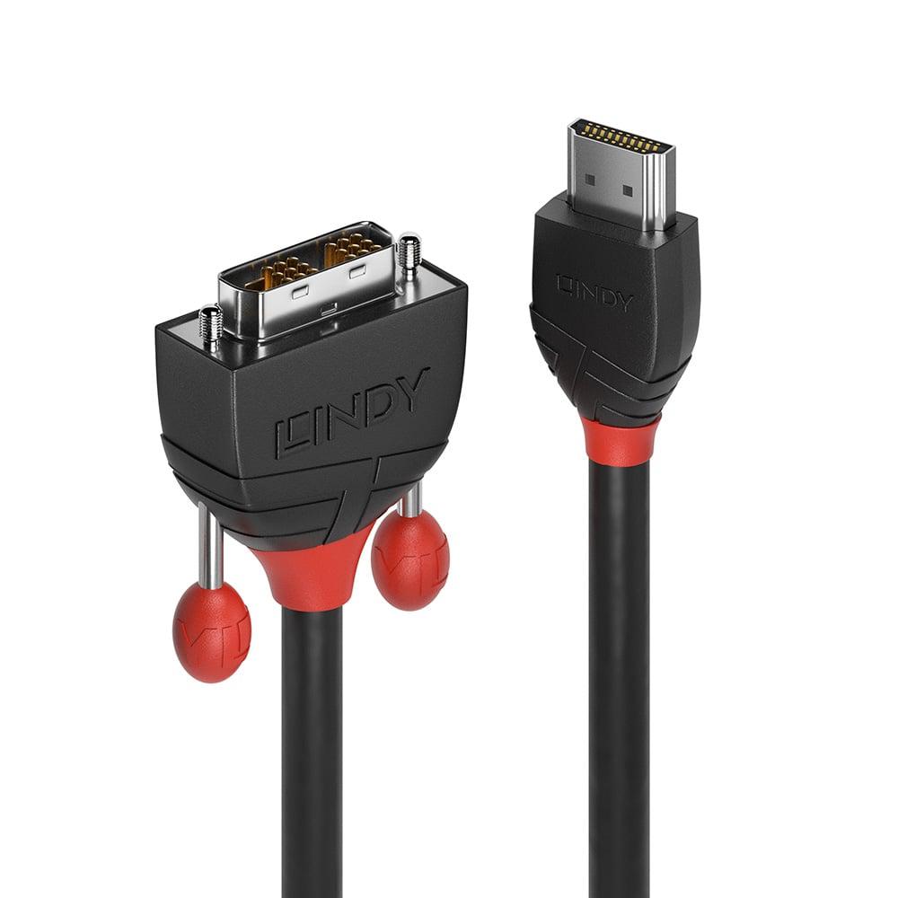 Lindy Cablu HDMI la DVI-D 1m, negru, LY-36271 - imagine 2