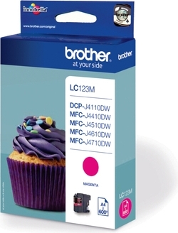 BROTHER Cartus Cerneala Original Magenta pentru DCP-J4110|, LC123M