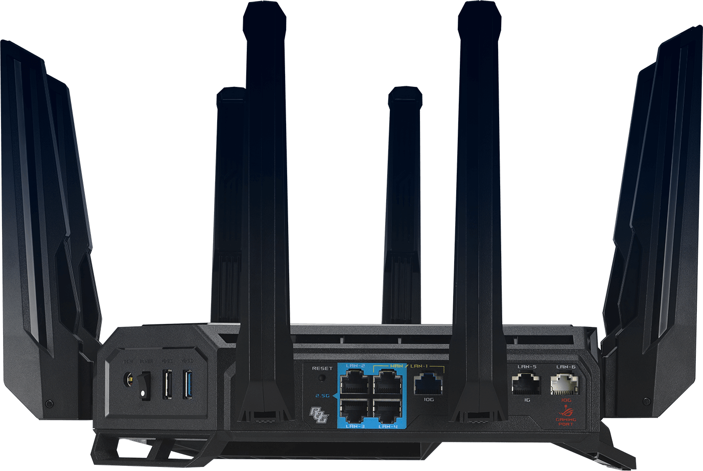 ASUS Router wireless ROG Rapture, WIFI 7, Mesh, Quad-Band, GT-BE98 - imagine 2